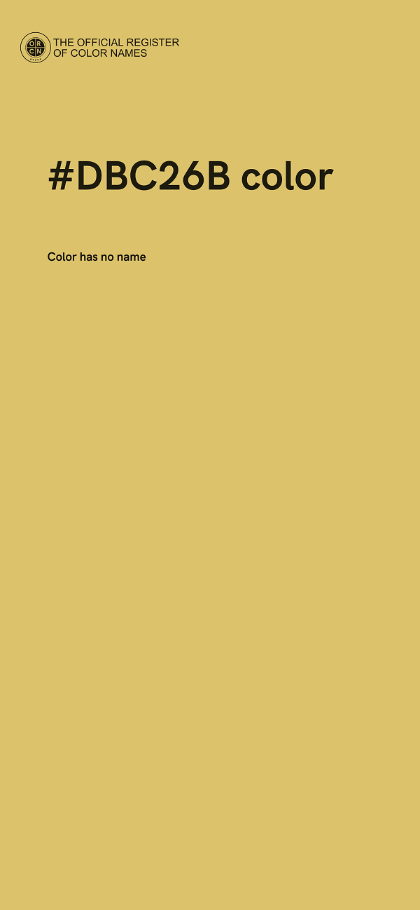 #DBC26B color image