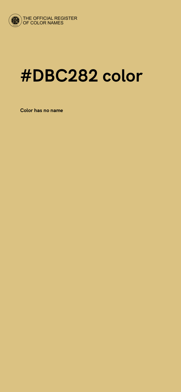 #DBC282 color image