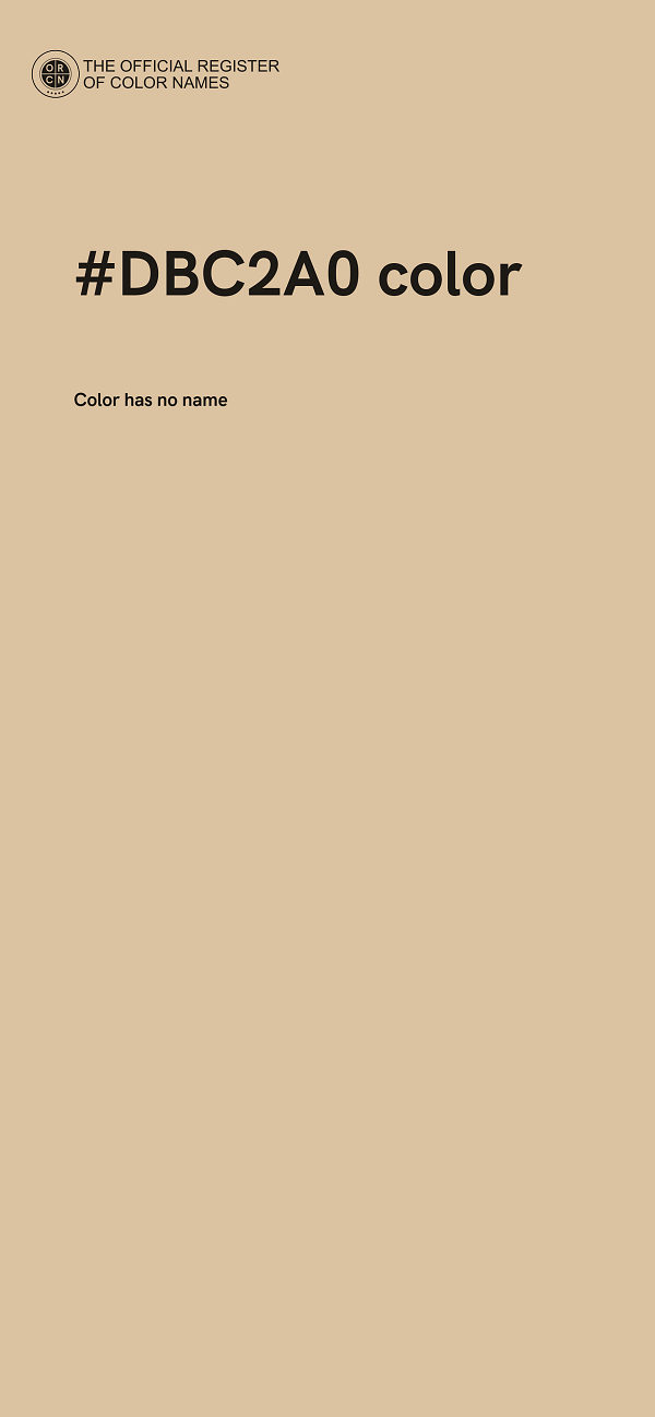 #DBC2A0 color image
