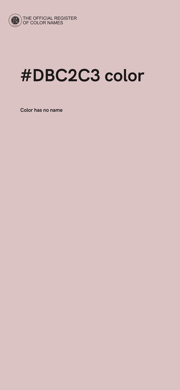 #DBC2C3 color image