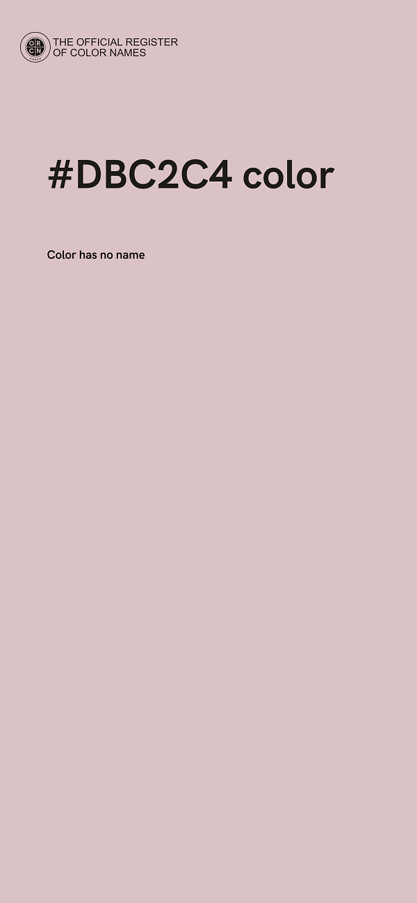 #DBC2C4 color image
