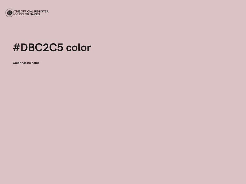 #DBC2C5 color image