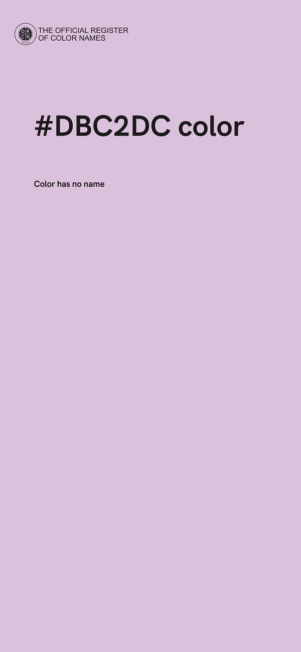 #DBC2DC color image