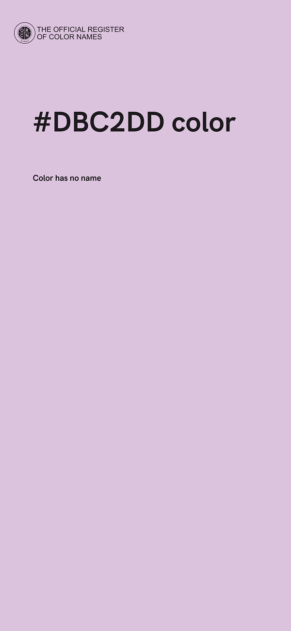 #DBC2DD color image