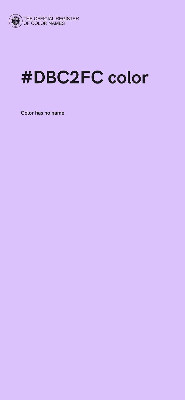 #DBC2FC color image