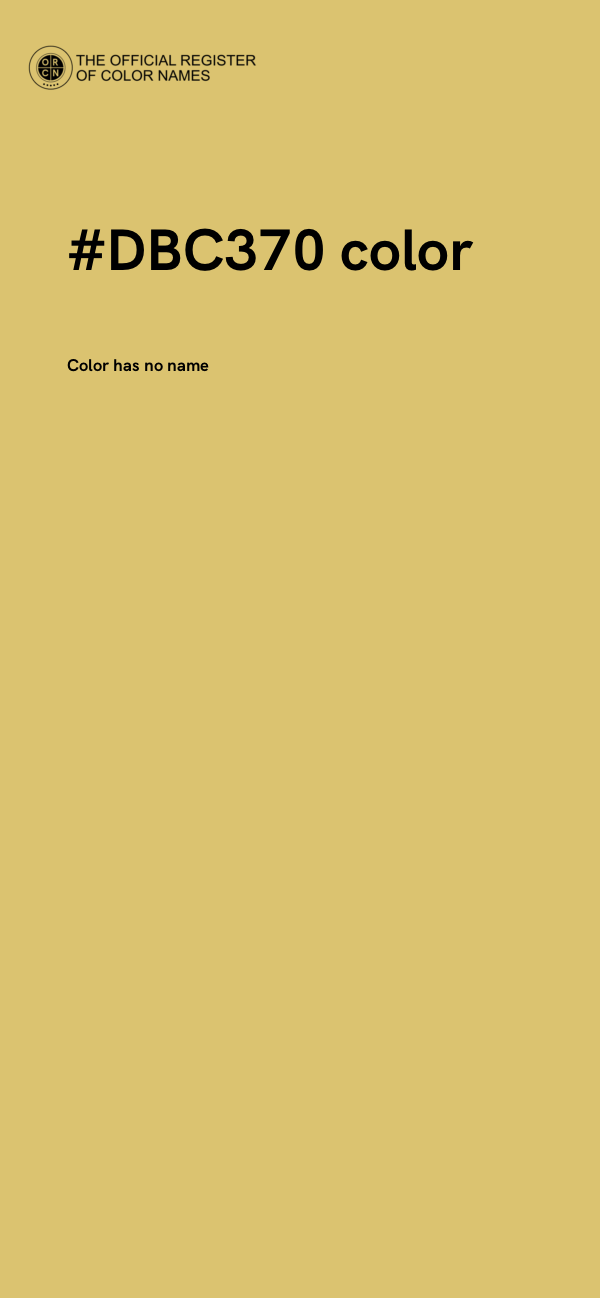 #DBC370 color image