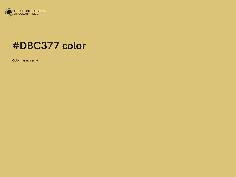 #DBC377 color image