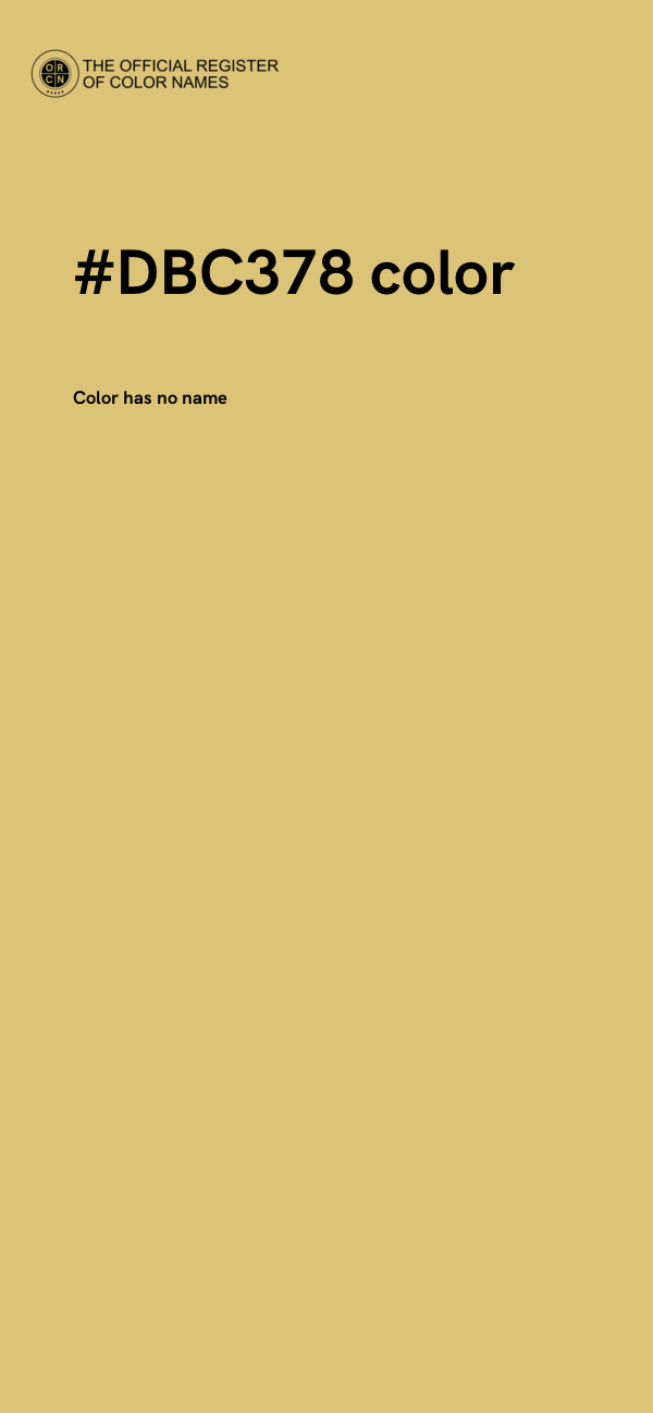 #DBC378 color image