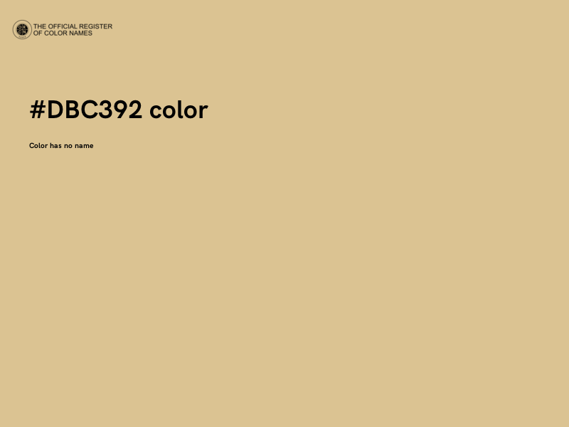 #DBC392 color image