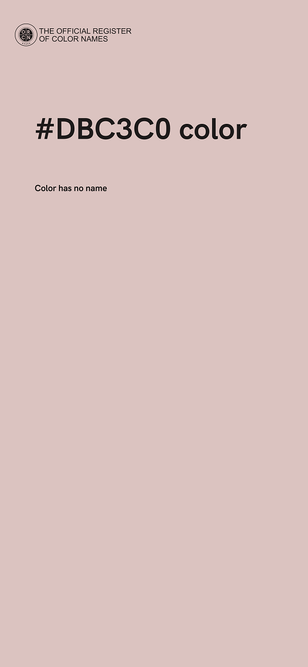 #DBC3C0 color image