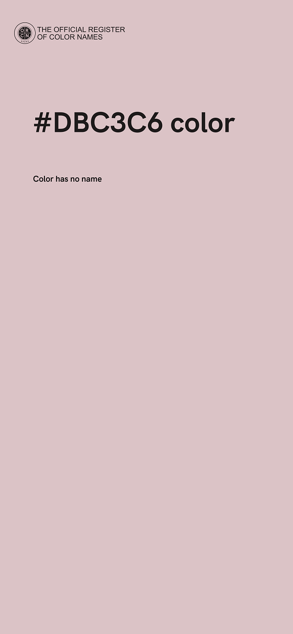 #DBC3C6 color image