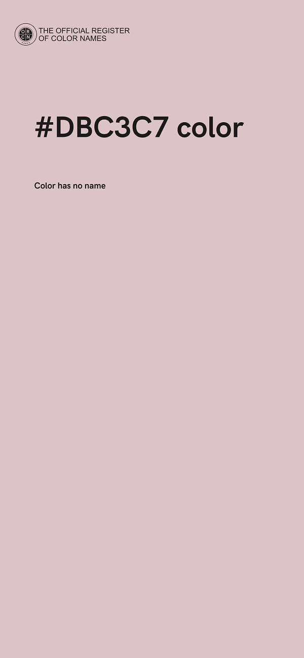 #DBC3C7 color image