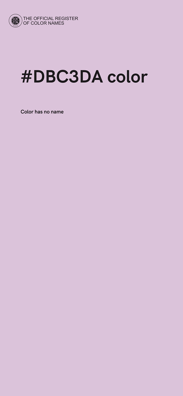 #DBC3DA color image