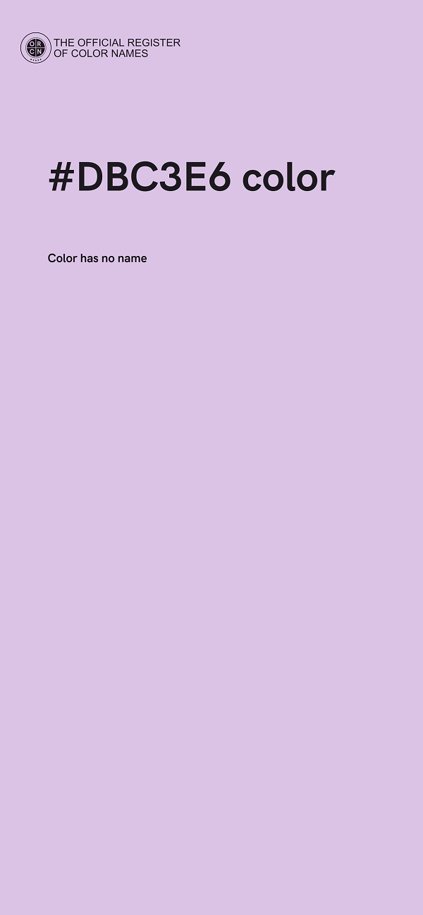 #DBC3E6 color image