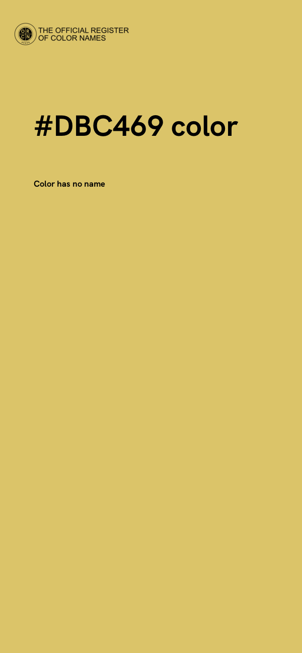 #DBC469 color image