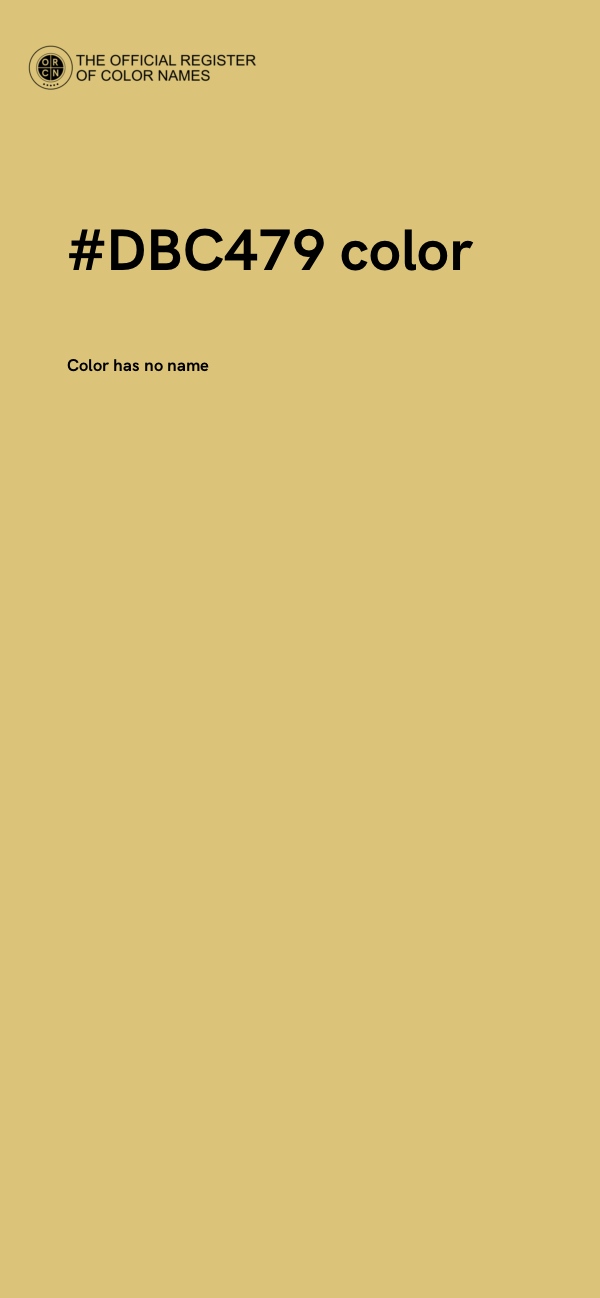 #DBC479 color image