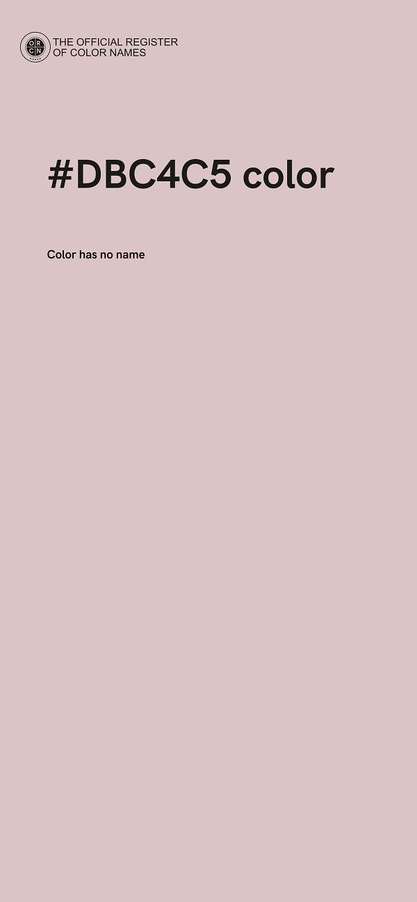 #DBC4C5 color image