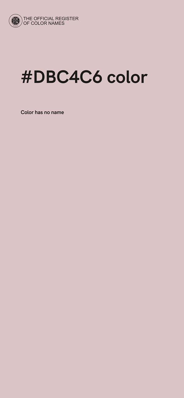 #DBC4C6 color image