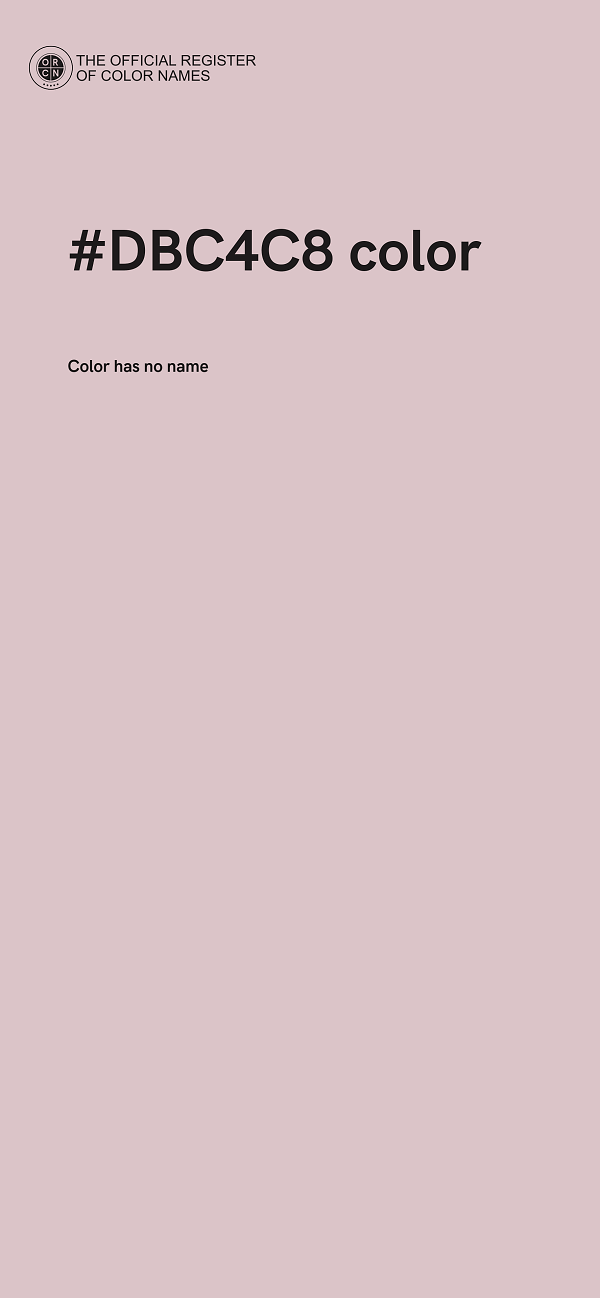 #DBC4C8 color image