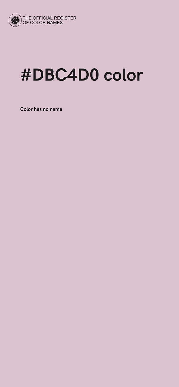 #DBC4D0 color image