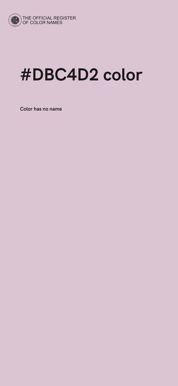 #DBC4D2 color image