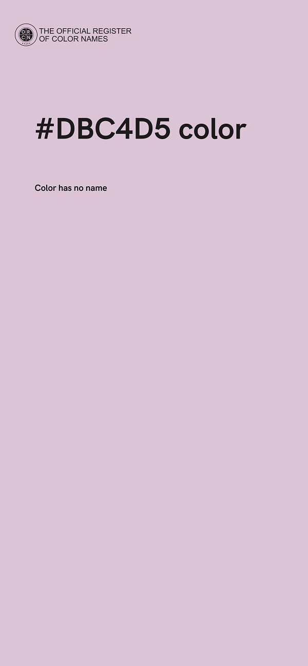 #DBC4D5 color image
