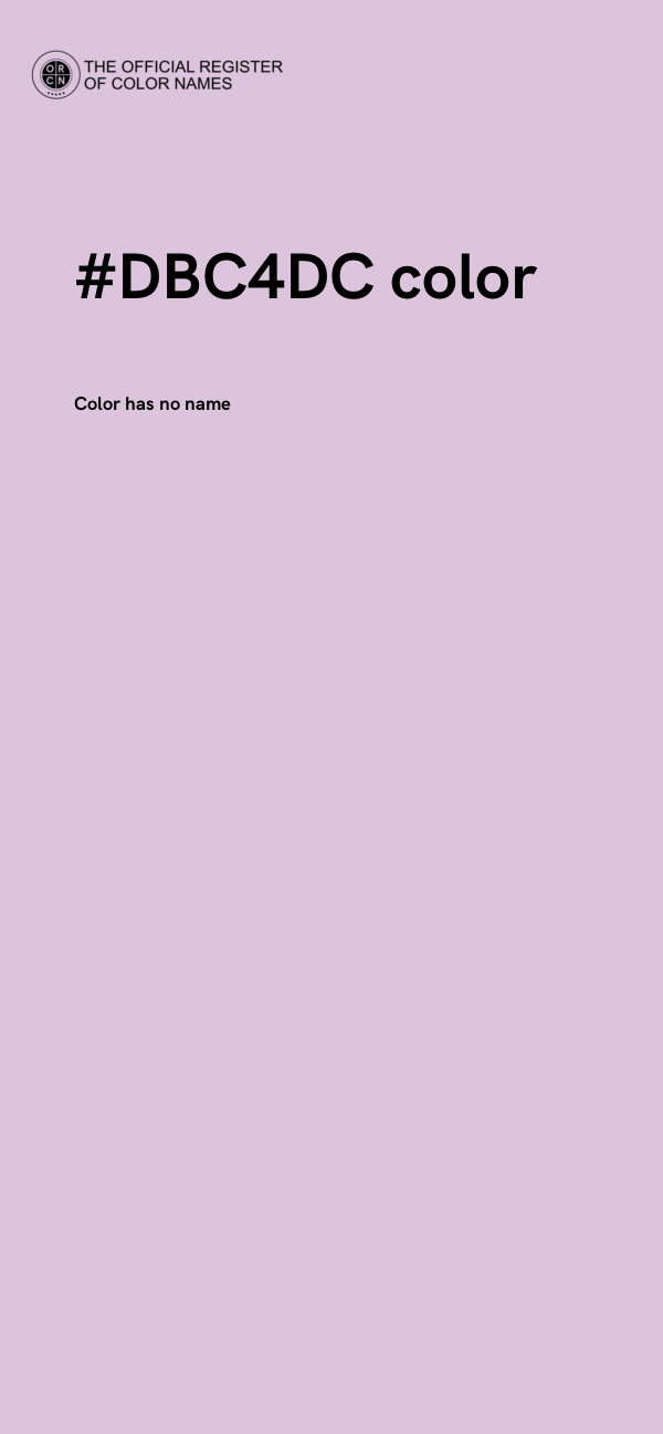 #DBC4DC color image