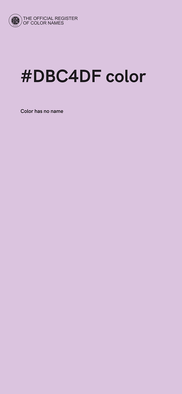 #DBC4DF color image