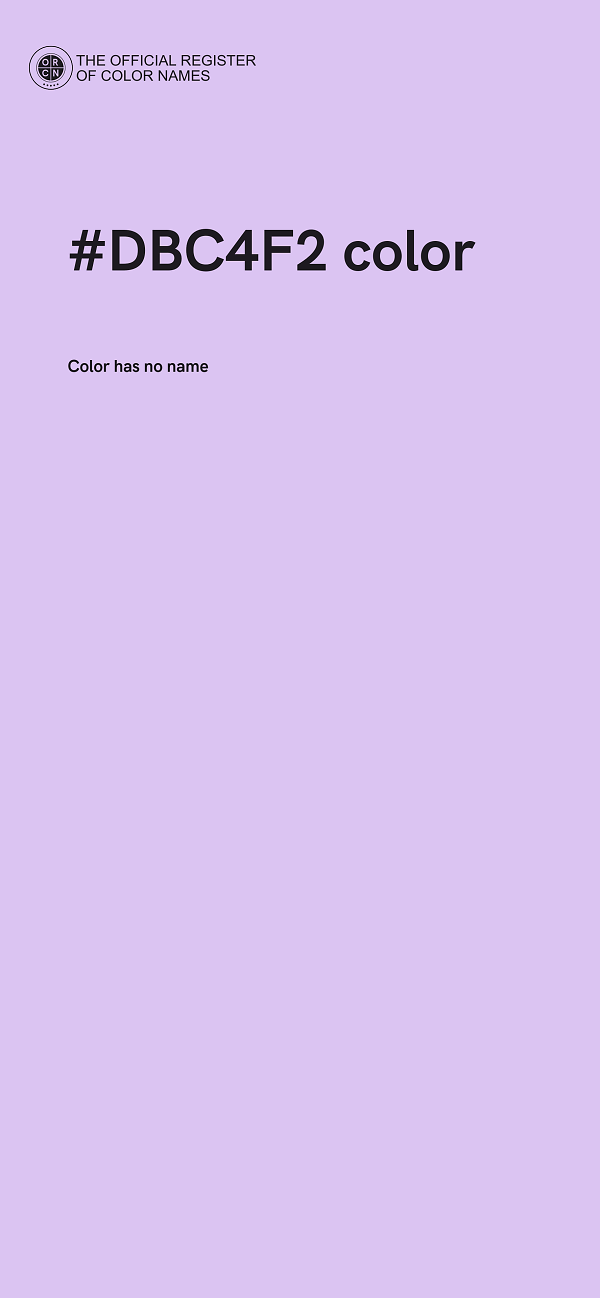 #DBC4F2 color image