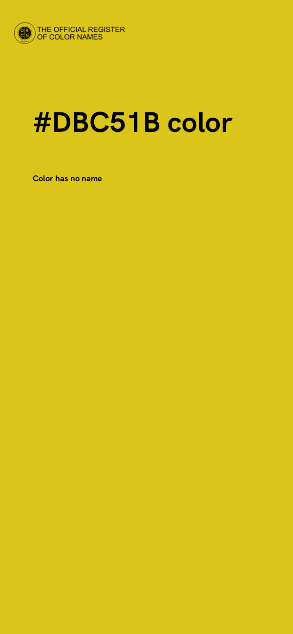 #DBC51B color image