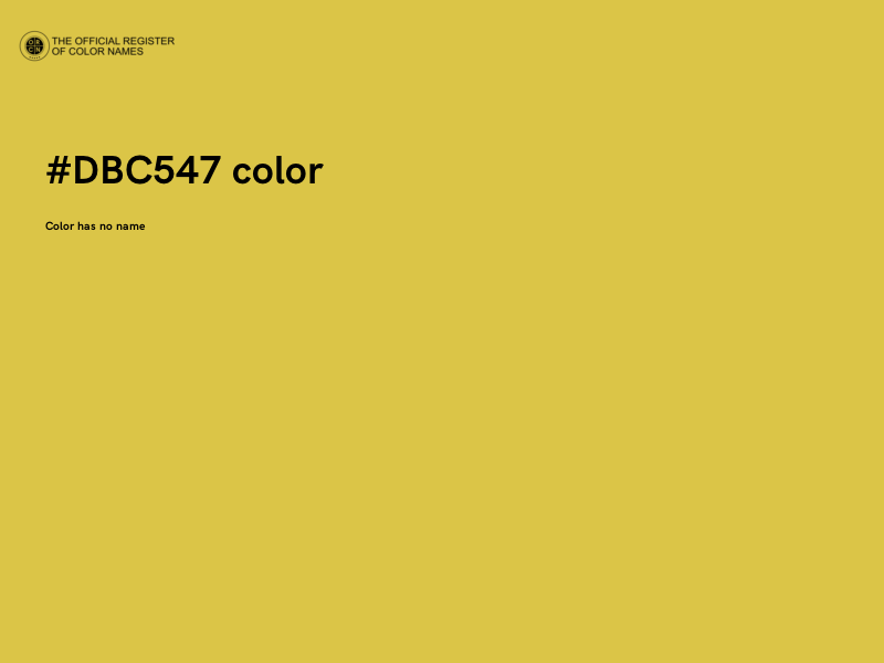 #DBC547 color image