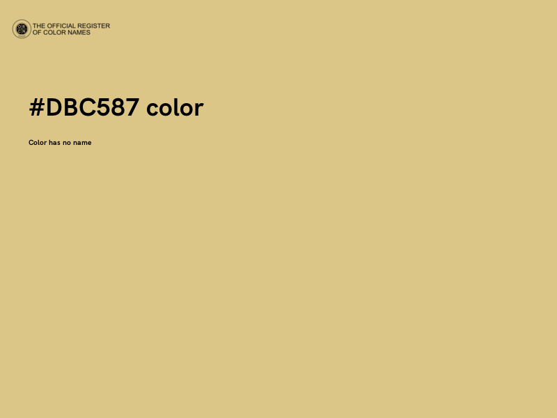 #DBC587 color image