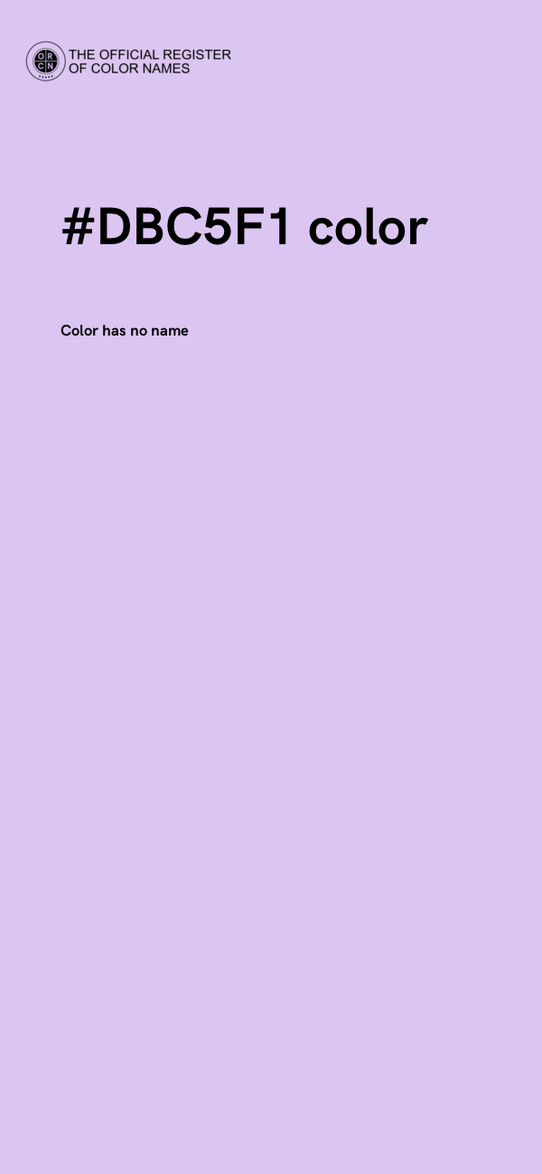 #DBC5F1 color image