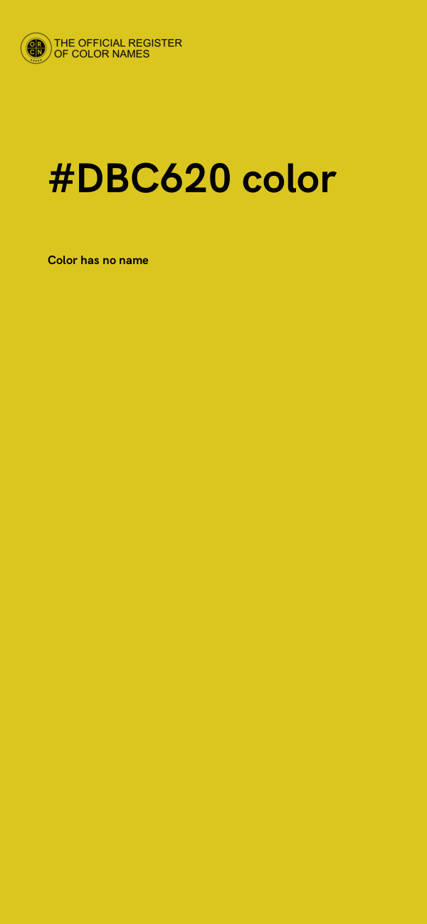 #DBC620 color image