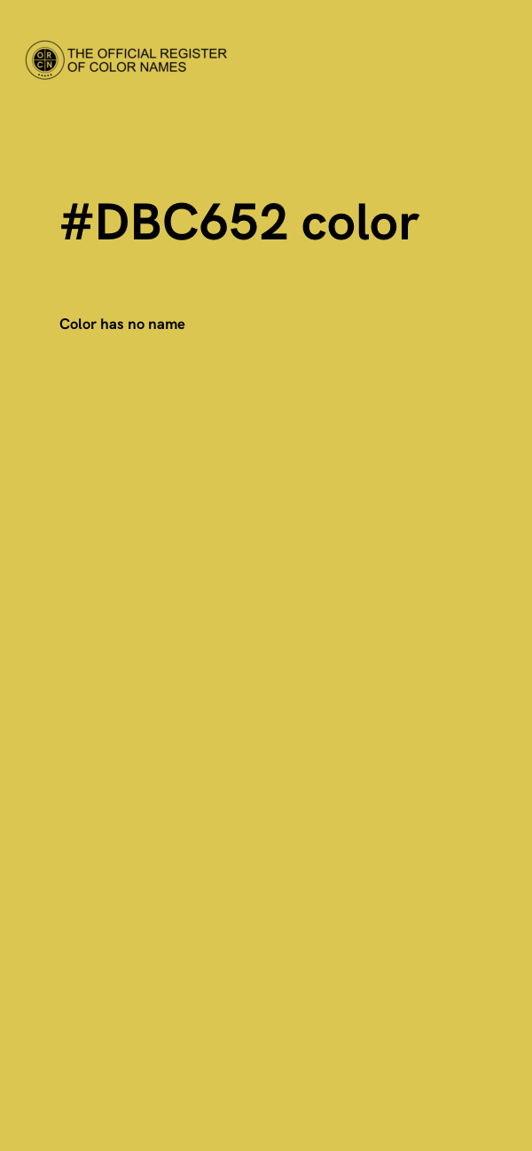 #DBC652 color image