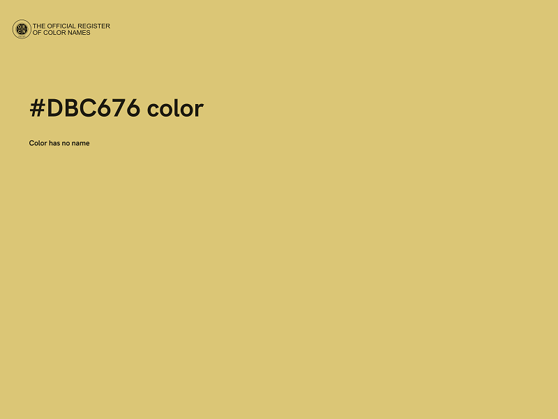 #DBC676 color image