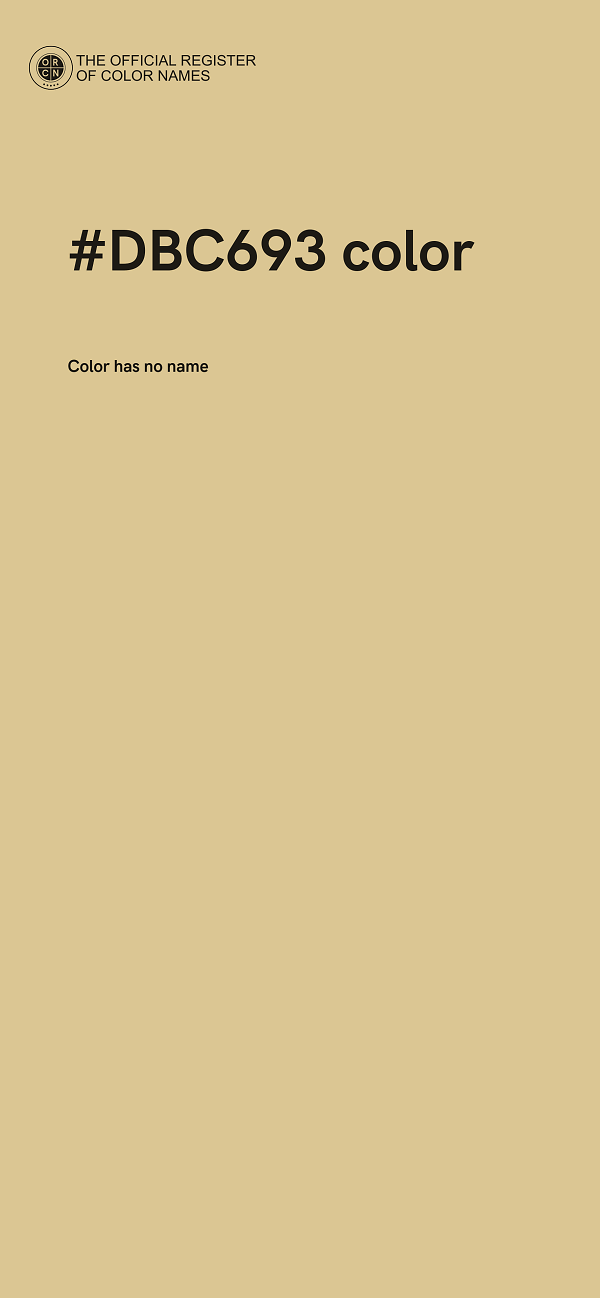 #DBC693 color image