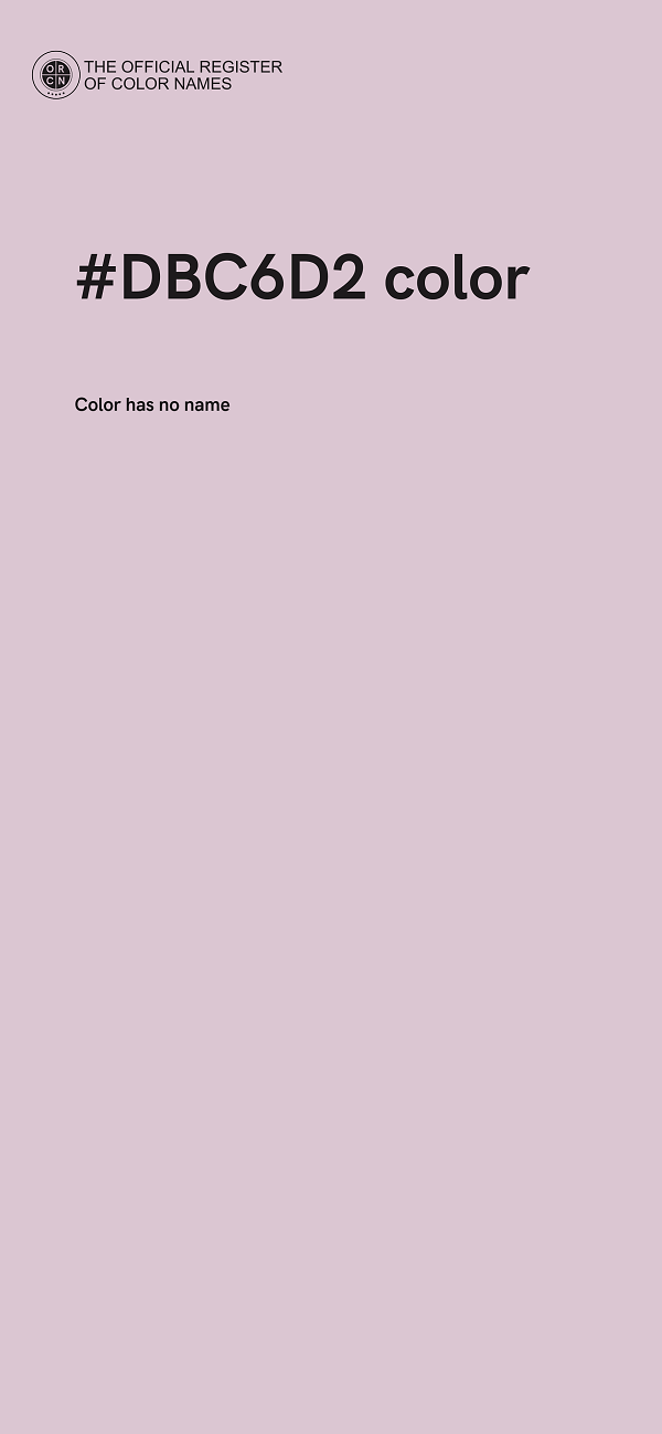 #DBC6D2 color image