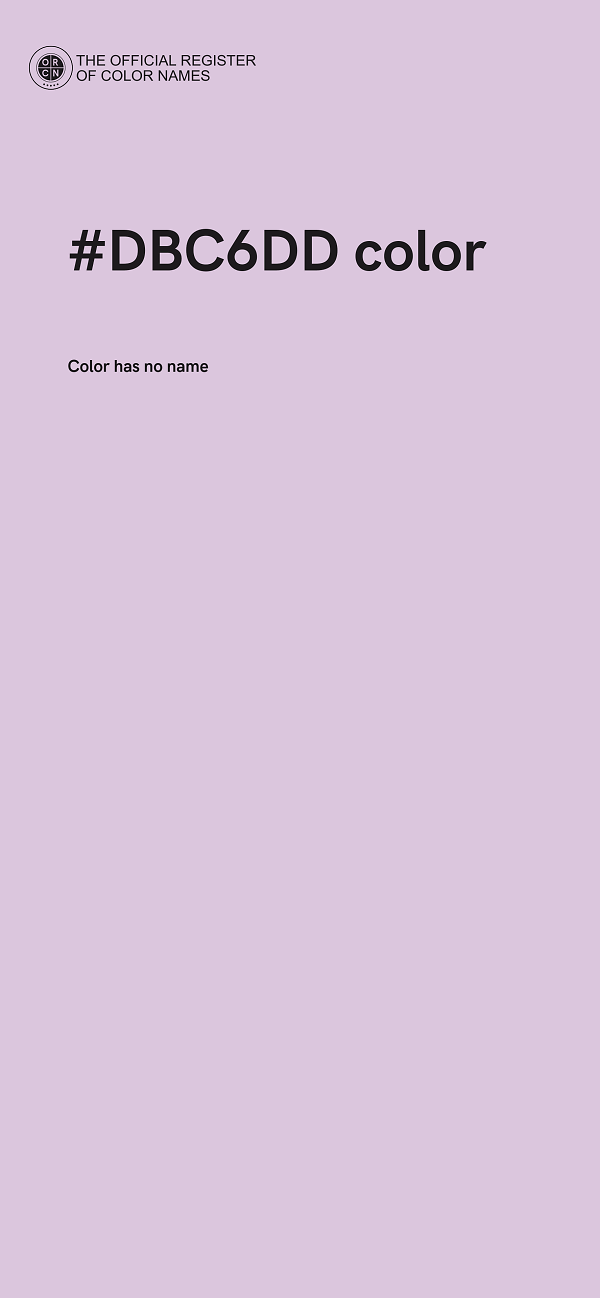 #DBC6DD color image