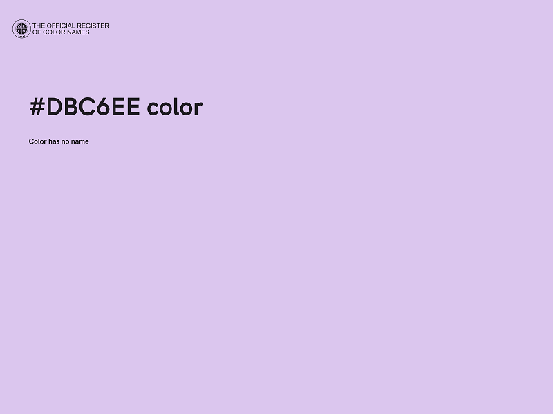 #DBC6EE color image