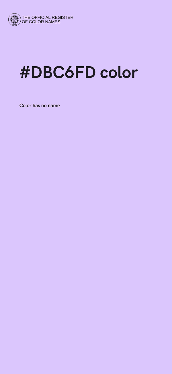 #DBC6FD color image