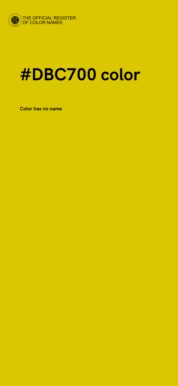 #DBC700 color image
