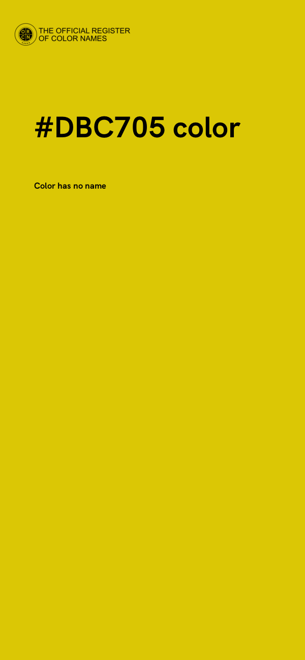 #DBC705 color image