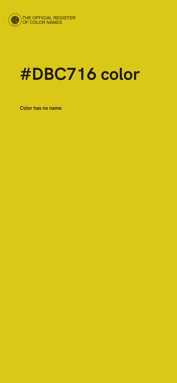 #DBC716 color image