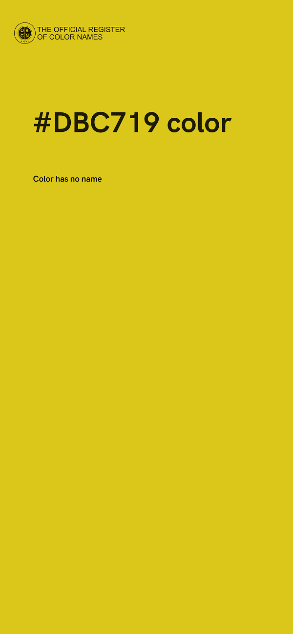 #DBC719 color image