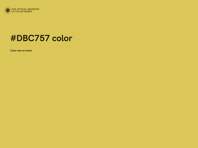 #DBC757 color image