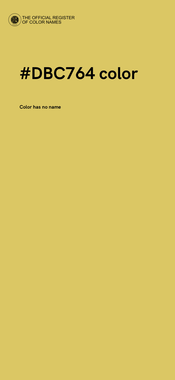 #DBC764 color image
