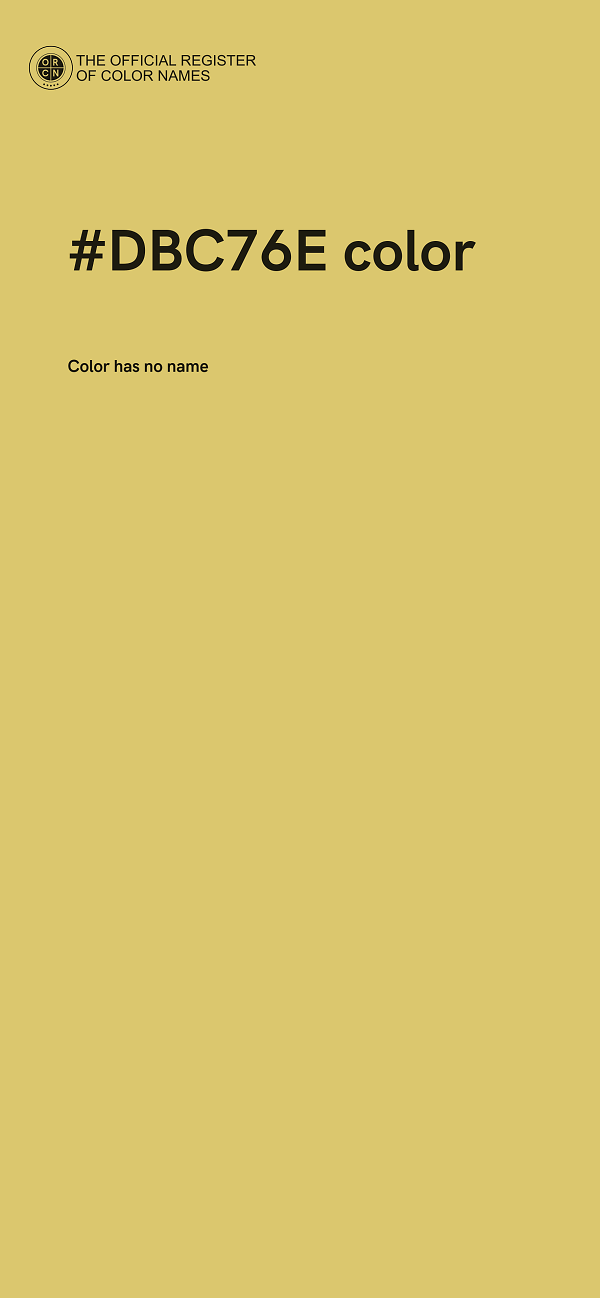 #DBC76E color image