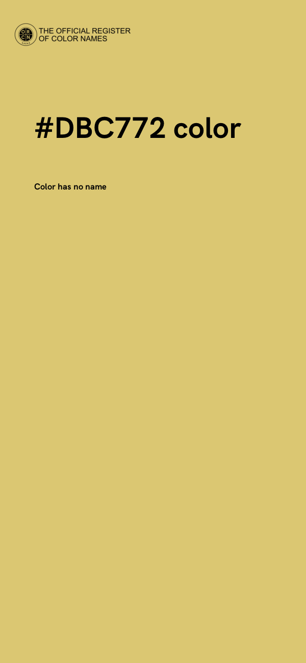 #DBC772 color image