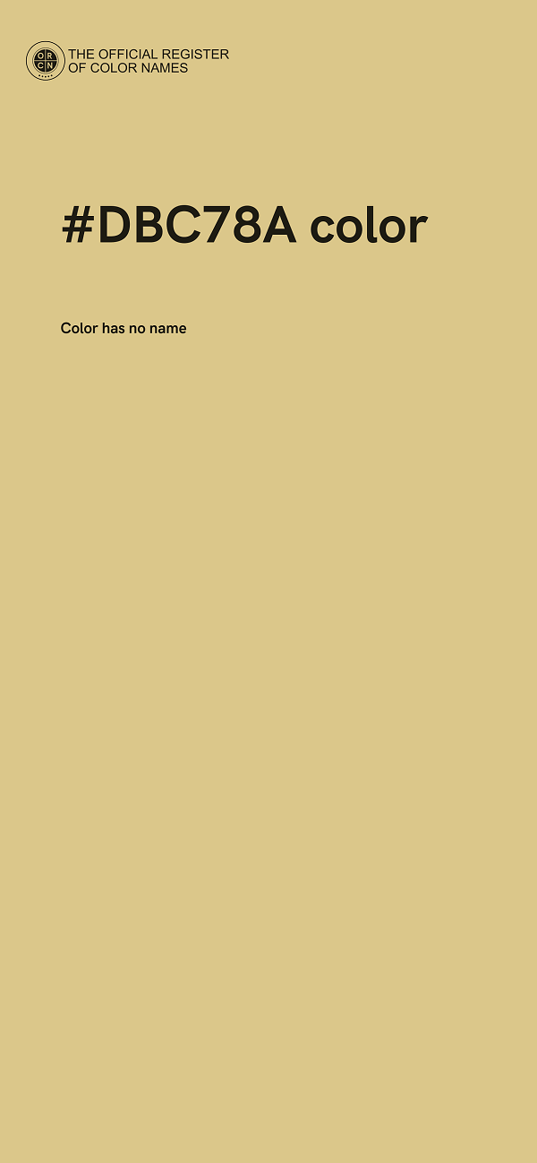 #DBC78A color image